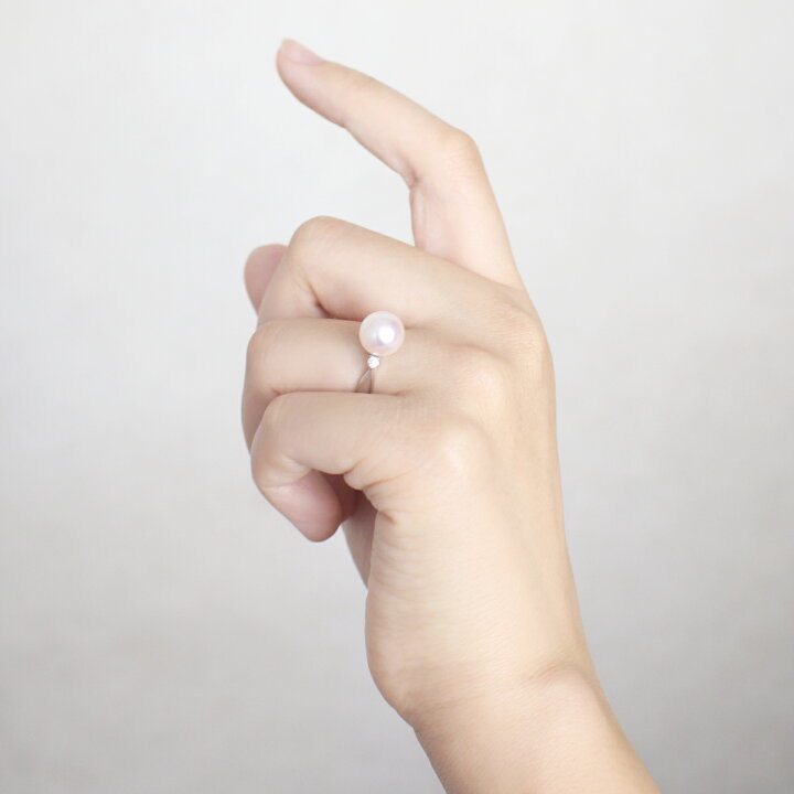 楽天市場】【10%OFF 3/11 1:59まで】パール リング あこや k18 18金  