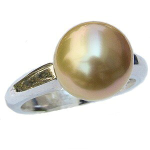 【ポイント10倍 10/27 9:59まで】パール リング 真珠指輪 南洋白蝶真珠 ゴールド系 10mm k10 10k 10金 ホワイトゴールド レディース 普段使い カジュアル フォーマル プレゼント ギフト ジュエリー