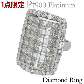 【スーパーSALE 50％OFF】リング ダイヤモンドリング ダイヤモンド リング ダイヤリング ダイヤモンド指輪 ダイヤ 約5.00ct プラチナ レクタングル ラグジュアリ 一点物 レディース メンズ 保証書付 送料無料 おすすめ 母の日 プレゼント ギフト 自分買い e