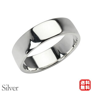 メンズ リング 指輪 男性用 平打ち 幅6mm シルバー silver シンプル 地金 太め 幅広 大ぶり 結婚指輪 マリッジリング 送料無料 プレゼント ギフト ジュエリー ハロウィン