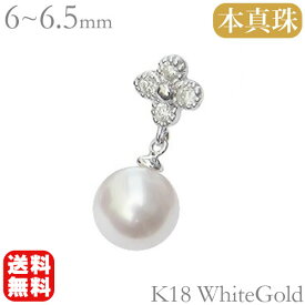 【ポイント10倍 5/30より】パールピアス 18金 パール ピアス 18k 18k パーティー 式 片耳あこや真珠 ホワイトゴールド ペア ダイヤモンド 送料無料 普段使い 人気 おすすめ カジュアル 父の日 プレゼント ギフト 自分買い e