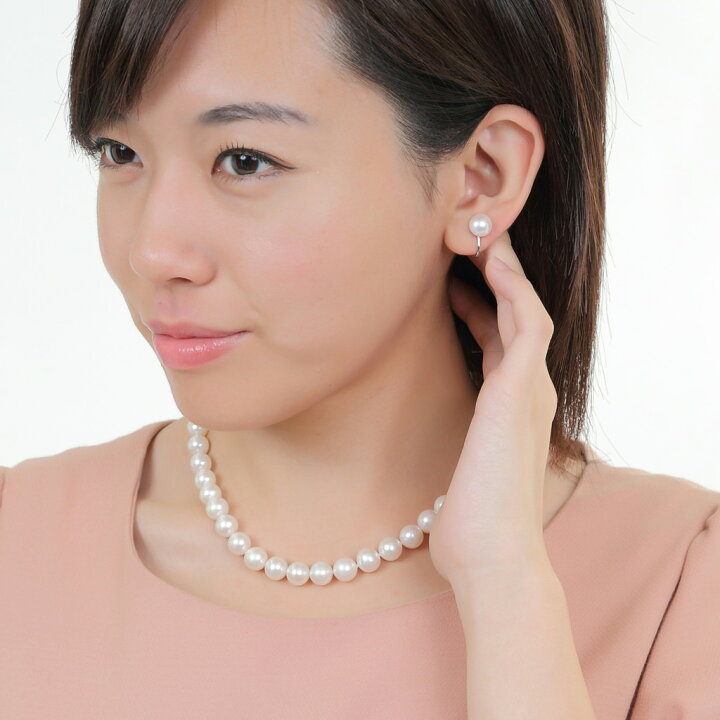 楽天市場】つやたま 厳選池蝶本真珠 イヤリング 大珠10mm  