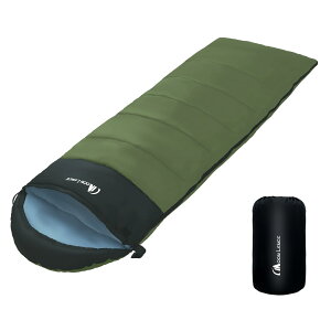 YOYOSTAR 寝袋 封筒型 軽量 保温 コンパクト アウトドア キャンプ 登山 車中泊 防災用 収納袋付き 1.8kg