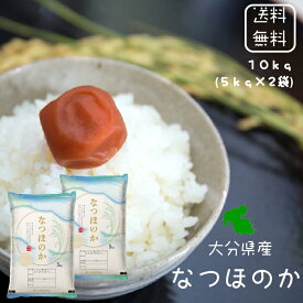 【春セール】【選べる精米／白米・玄米・分づき米】 大分県 なつほのか 10kg (5kg×2袋) 10kg 令和7年産 送料無料 お米10kg 10キロ 五ツ星マイスター厳選 美味しい米