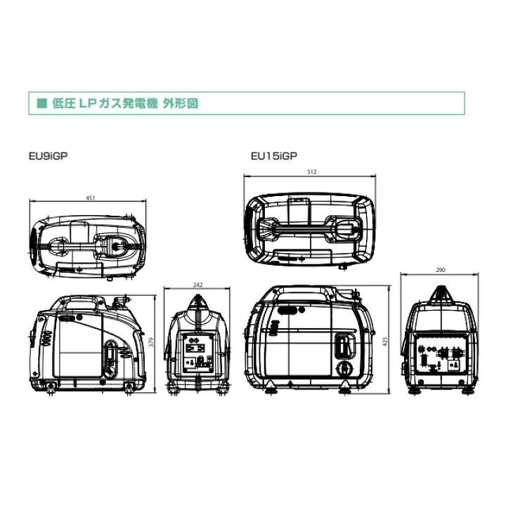 楽天市場】【HONDA・矢崎】EU15iGP LPガス 発電機 + ガス供給BOXセット 