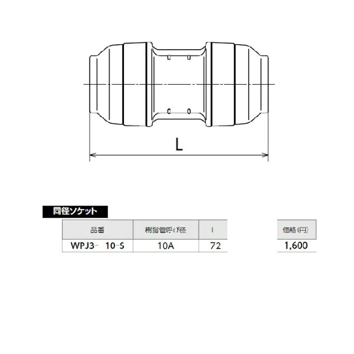 楽天市場】【オンダ】 WPJ3-10-S ダブルロックジョイント ソケット 10A 