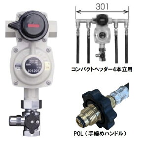 ITO AXS-10B-4JTH �����ؑ֎���̌^ LP�K�X 10k ������ �R���p�N�g�w�b�_�[�iPOL����߃z�[�X4�{�j ���M�@�\�Ȃ�