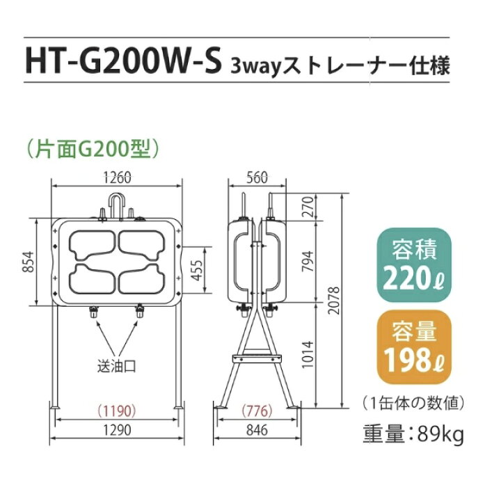 楽天市場】【ホクエイ・北海道】HT-G200W-S（3Wayストレーナ仕様）片面 