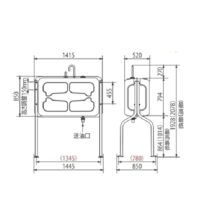 楽天市場】耐塩害【ホクエイ】HT-G-S(U) 耐塩害仕様 ホームタンク(490L 