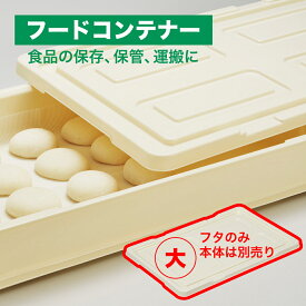 【公式直営店】 フードコンテナフタ 大 麺、餅、おにぎりなどの保存、保管、運搬にフードコンテナー大本体に合わせて使える重ねて使える 業務用品 厨房用品 食品 工場 運搬 製造 定番