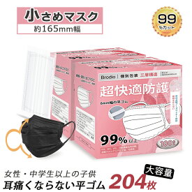 ＼敏感肌もOK！／マスク 不織布 やや小さめ 黒 白 マスク 女性用 子供用 個包装 マスク 黒 小さめサイズ 立体マスク レディース 16.5cm 耳が痛くならない 三層 使い捨てマスク カラー Ω式プリーツ 中学生 高学年 冬 防塵 ウイルス 飛沫防止 PM2.5 花粉対策