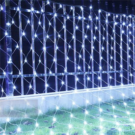 限定セール6m*4m イルミネーション LED ライト ネットLEDネットライト 屋外の接着剤で満たされた雨に強い漁網ライト 8つの照明モード 結婚式のライトとフェスティバルライト クリスマスの装飾ライト 屋外 室内 防水 連結可 クリスマス ハロウィン 飾りつけ