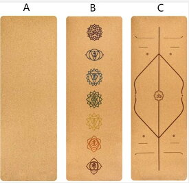 ヨガマット 天然コルク TPEエコ素材 無臭無毒 おりたたみ ピラティスマット トレーニングマット ストレッチマット 衝撃吸収 高密度 耐久性 軽量 防水 滑り止め