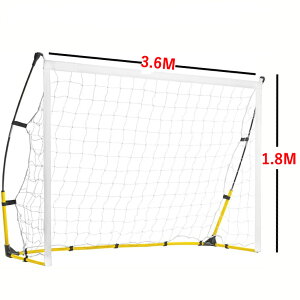組み立て式 ポータブル サッカーゴール/フットサルゴール 3.6m 各種 大型集球ネット
