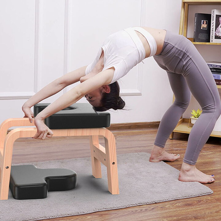 重力に逆らえ！逆立ち椅子で若返り！(椅子の使い方） | 大阪_疲労回復オンラインヨガ＊いまよが＊小山かなこ リクライニングチェアヨガ倒立チェアヨガ補助スツール家庭用リバースベンチヨガフィットネスチェア快適な機器ダブルアームレストデザインヨガ