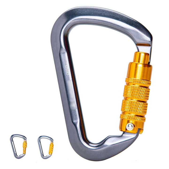 楽天市場 カラビナ ロック クライミング用 オートロック Dリングロックカラビナ 頑丈 大型 からびな カラビナ おおきめ フック ブラックダイヤモンド カラビナ 30kn 3000kg Ce認証 超軽量90g 脱落防止 登山用品1個入れ シンマルショップ