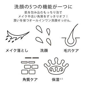 楽天市場 福袋クーポン パーフェクトワン クレンジングソープ 60g 新日本製薬 公式通販 オールインワン メイク落とし 洗顔 毛穴ケア 角質ケア 保湿 スキンケア 洗顔石鹸 洗顔料 クレンジング 無添加 合成香料 合成着色料 パラベン 新日本製薬オンライン