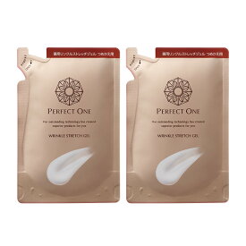 【公式】【詰め替えパウチ2個セット】パーフェクトワン 薬用リンクルストレッチジェル 詰め替え 50g オールインワンジェル / 新日本製薬 / 医薬部外品 / シワ改善 美白ケア / 化粧水 乳液 クリーム 美容液 _p1s20
