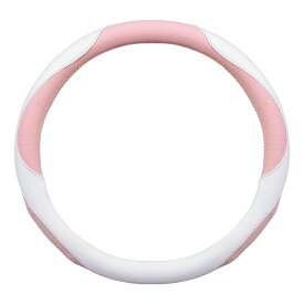 4,380円→2,190円★【エコ素材 異臭ゼロ】ハンドルカバー 女性用 おしゃれ 太くならない 普通車 車用ハンドルカバー ステアリングカバー 通気メッシュ 革製 滑り止め 蒸れにくい 軽自動車 上品 可愛い 車用 ハンドルカバー Sサイズ O型 汎用 車のハンドルカバー 丸型