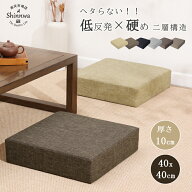 【5,200円→2,900円】クッション 座布団 硬め 低反発 厚10cm 大きい フロアクッション 四角 スツール ク…