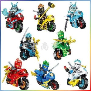 レゴ 互換品レゴブロック LEGO レゴミニフィグニンジャゴー 忍者とバイク各8台 互換品 レゴ ミニフィグ ニンジャゴー 忍者