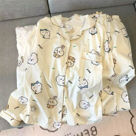 子供 パジャマ 長袖 ちいかわ風 うさぎ ハチワレ キャラクター ルームウェア 春秋 綿 柔らかい 可愛い キッズ 男女兼用 プレゼント ギフト