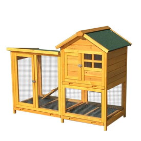 屋外ウサギケージ木製鶏小屋ウサギケージ うさぎケージ ウサギ小屋ウサギケージ木製鶏小屋 屋外二層木製チキン小屋 木製小動物 アパート