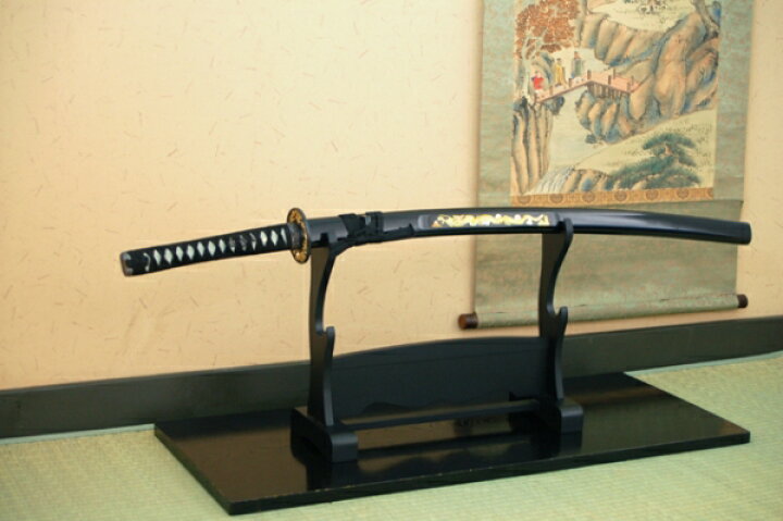 楽天市場】模造刀 日本刀 彫金 竜・黒（大刀） 豪華彫金入り（刀身龍彫 