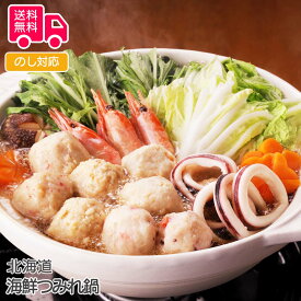 北海道 海鮮つみれ鍋（食材7種・計28個・冷凍うどん・たれ付き）【送料無料（代引不可）】