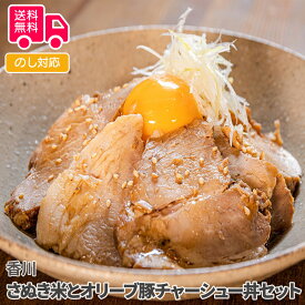 香川 さぬき米とオリーブ豚チャーシュー丼セット【送料無料（代引不可）】