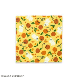 【みつろうラップ】 ムーミンみつろうラップ Mサイズ ムーミン＆オレンジ [ ミツロウラップ 蜜ろう エコラップ 25cm角 くり返し使える ムーミン フルーツ柄 北欧 キッチングッズ かわいい 便利 ] sps