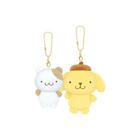【即納】 サンリオキャラクターズ ニコぬいキーホルダー [ おそろい ぬいぐるみ くっつく マスコット ボールチェーン キティちゃん マイメロ クロミ ポチャッコ ポムポムプリン コロコロクリリン ハンギョドン バッドばつ丸 ケロケロけろっぴ 友達 かわいい 2体セット ]