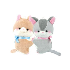 【即納】 ニコぬいキーホルダー [ おそろい NIKONUI ぬいぐるみ 磁石 マグネット くっつく マスコット ボールチェーン チンアナゴ クリオネ ワニ モモンガ イモムシ モンスター カラフル 小学生 中学生 高校生 友達 かわいい 2匹セット ] sps
