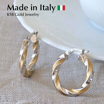 楽天市場】イタリアンジュエリー フープピアスの通販 