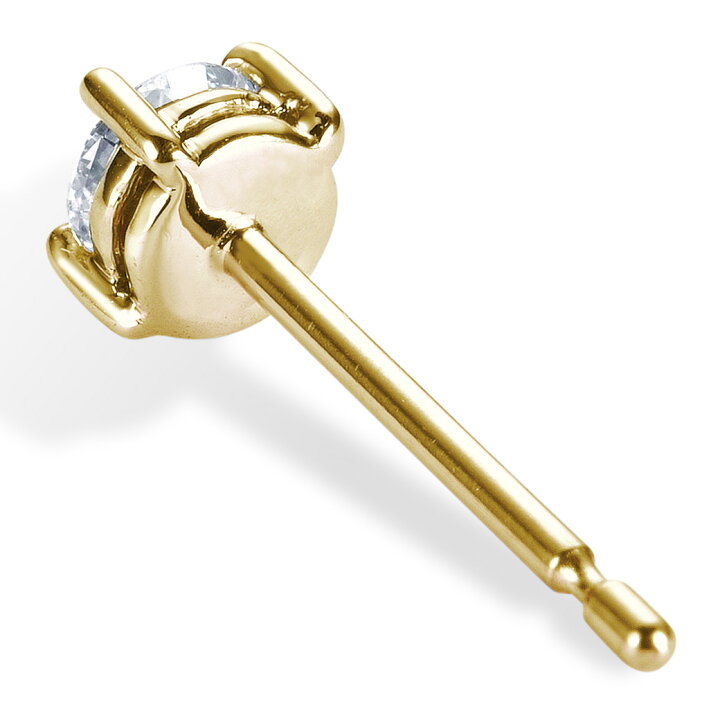 楽天市場】【片耳】 K18 ダイヤモンドピアス 一粒 Enchante（アン 