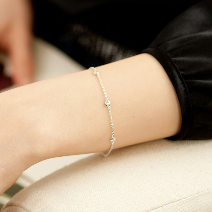 楽天市場】プラチナ 6石 ダイヤモンド ブレスレット 0.3ct Petit Bezel  
