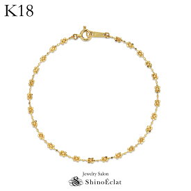 【再入荷】 K18 ブレスレット ゴールド Muguet（ミュゲ） チェーン 18k 18金 bracelet gold chain ladies ブレスレット レディース 女性用 上品 シンプル おしゃれ 大人 可愛い かわいい 人気 プレゼント 送料無料