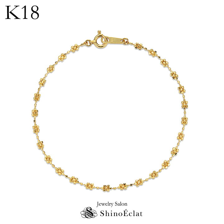楽天市場】【再入荷】 K18 ブレスレット ゴールド Muguet 