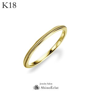K18YG O Paprica(pvJj b 1.5mm ~ł O w fB[X ring ladies gold 18k 18 CG[S[h lC ؚ  Vv d˂Â  v[g