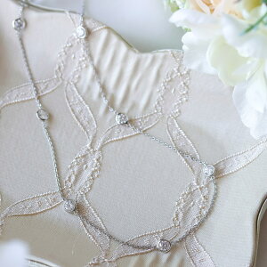 Pt950 7 _Ch lbNX 1.4cti0.2ct×7j Luxe Bezel iNXx[j Xe[V fB[X v`i diamond necklace i Vv  l  lC a LO