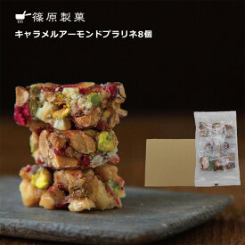 キャラメルアーモンドプラリネ 8個入 クラフト箱メール便 お菓子 おこし 個包装