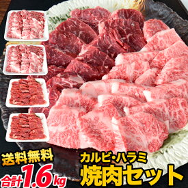 メガ盛り まとめ買い 黒毛和牛カルビ厳選牛ハラミ豪快食べ比べセット 和牛カルビ800g、上ハラミ（サガリ）(米国産・豪州産)800g 焼肉セット 国産 お中元 焼肉 バーベキュー BBQ 国産黒毛和牛 お歳暮 お中元 母の日 合格祝い 就職祝い 卒業祝い