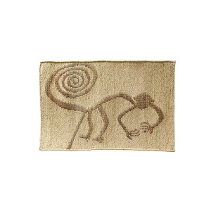 Nazca Jute Rug Condor Monkey iXJ W[g O Rh L[ iXJ̒nG W[gO }bg ǖʑ