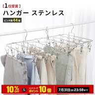 ＼10%OFFクーポン＆10倍ポイント／ハンガー ピンチハンガー ステンレス 44ピンチ 引っ張るだけ おしゃれ …