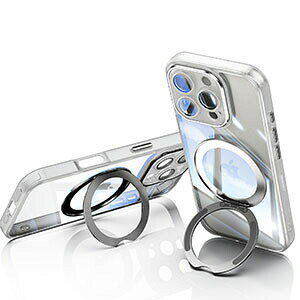 iPhone 16e/iPhone 17e �N���A �P�[�X �ϏՌ� �J�o�[ TPU�f�� �����O�t�� 360�x��] �X�^���h�@�\ ������� �l�C �w��h�~ �ϏՌ��J�o�[ �ی�P�[�X �A�C�t�H�� 16e �P�[�X ���� �w�ʃJ�o�[ CASE