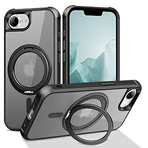 �����O�t�� 360�x��]�ł��܂� iPhone 16e/iPhone 17e �N���A �P�[�X �}�b�g�d�l TPU+PC 2�d�\�� �ϏՌ� �J�o�[ �p �ی� �Ռ��ɋ��� �Ў莝���ɕ֗��� �X�^���h�@�\ �Ռ��h�~ �l�C �������� �A�C�t�H��