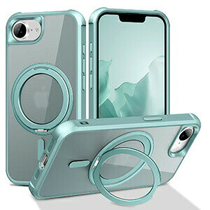 �����O�t�� 360�x��]�ł��܂� iPhone 16e/iPhone 17e �N���A �P�[�X �}�b�g�d�l TPU+PC 2�d�\�� �ϏՌ� �J�o�[ �p �ی� �Ռ��ɋ��� �Ў莝���ɕ֗��� �X�^���h�@�\ �Ռ��h�~ �l�C �������� �A�C�t�H��