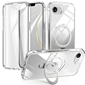 iPhone 16e/iPhone 17e �P�[�X �N���A �S�ʕی� ���ʃP�[�X �ϏՌ� �J�o�[ �Ռ��ɋ���TPU+PC+PET 3�d�\�� �Ў莝���ɕ֗��ȃ����O�t�� �X�^���h�@�\ �X�g���b�v�z�[���t�� �Ռ��h�~ �l�C �������� �A