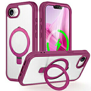 iPhone 16e/iPhone 17e �P�[�X �N���A �S�ʕی� ���ʃP�[�X �ϏՌ� �J�o�[ �Ռ��ɋ���TPU+PC+PET 3�d�\�� �Ў莝���ɕ֗��ȃ����O�t�� �X�^���h�@�\ �X�g���b�v�z�[���t�� �Ռ��h�~ �l�C �������� �A