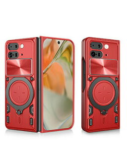 Google Pixel 9 Pro Fold Pixel Fold2 �P�[�X �J�o�[ �܂肽���ݎ� TPU&PC�f�� �ϏՌ��J�o�[ �����h�~ �����h�~ �X�^���h�@�\ �����O�t�� 360�x��] �����₷�� ���p �O�[�O�� �s�N�Z�� Pixel 9 Pro Fold �P�[